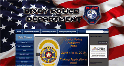 Desktop Screenshot of bixbypolice.org